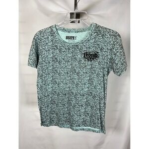 Seven Souls Boys Legend Graphic T-Shirt Mint Green Black Space Dye Size L 14/16